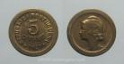 18v KM#572 Portugal - 5 Centavos 1927 Módulo menor (Bronze)