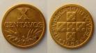 39a KM#583 Portugal - X Centavos 1953 (Bronze)
