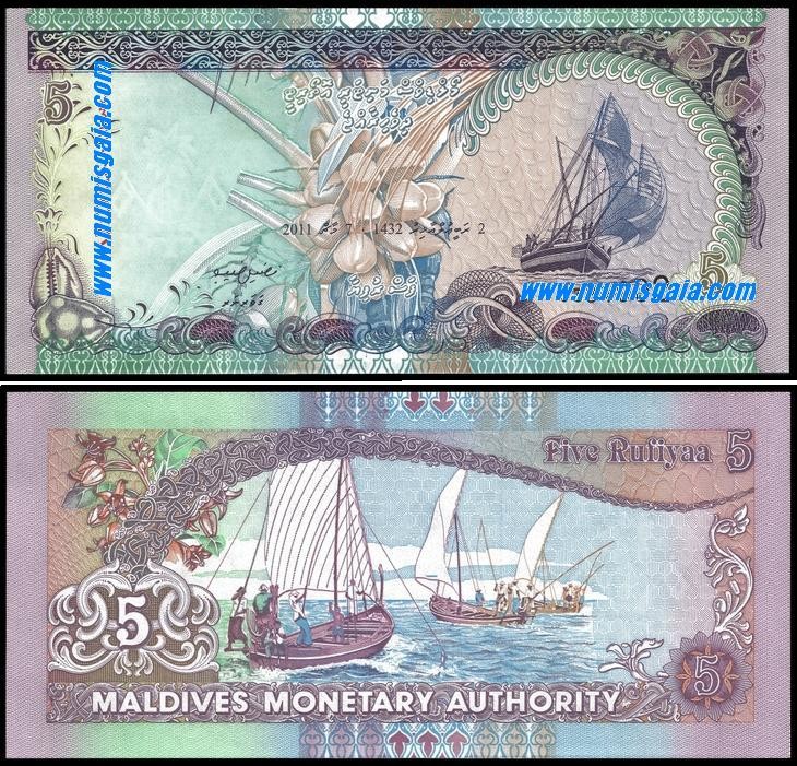 Maldivas MDV5(2011)z - 5 RUFIYA 2011