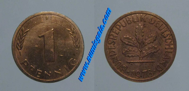 Alemanha KM#105DE78Fa - 1 PFENNIG 1978F