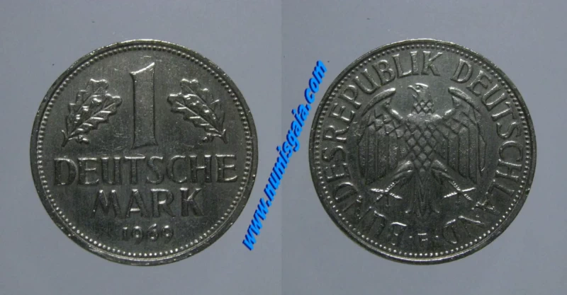 Alemanha KM#110DE69F - 1 MARK 1969F