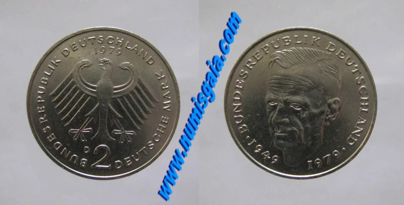 Alemanha KM#149DE79D - 2 MARK 1979D