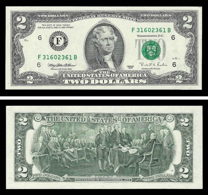 Estados Unidos América USA2(1995F)-(Atatanta)d - 2 DOLLAR 1995