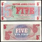 British Armed Forces GRB5n - 5 NEW PENCE 6Th Series