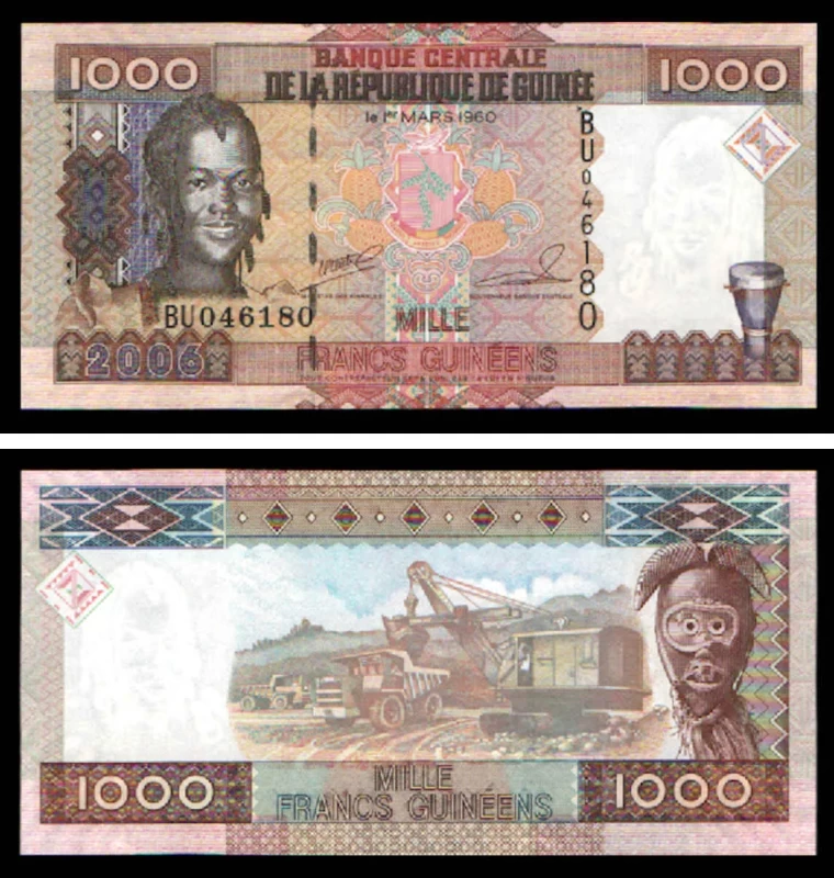 Guinee GIN1000(2006)g - 1000 FRANCS 2006
