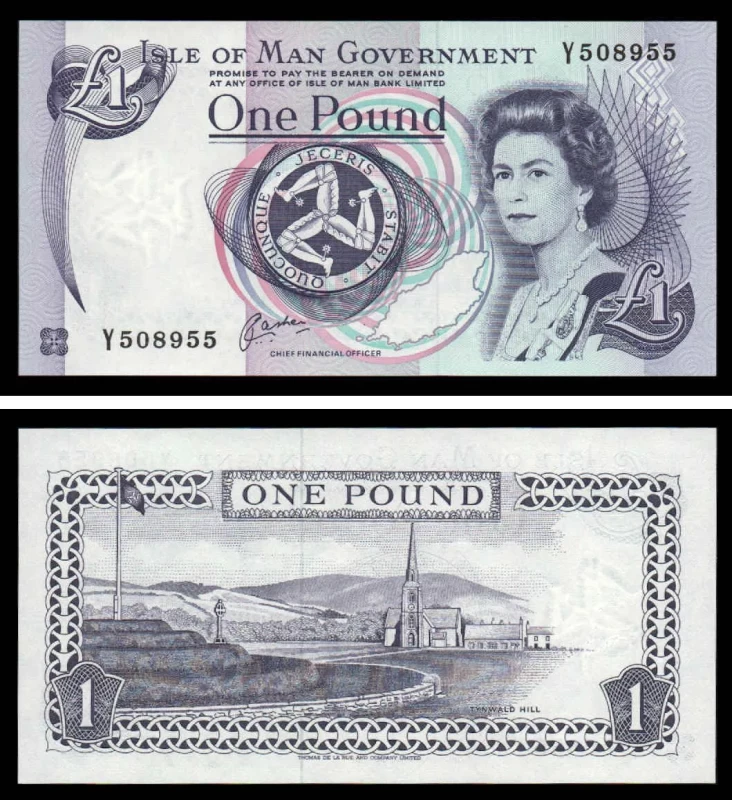 Ilha do Homen ISM1(1983)f - 1 POUND ND 1983