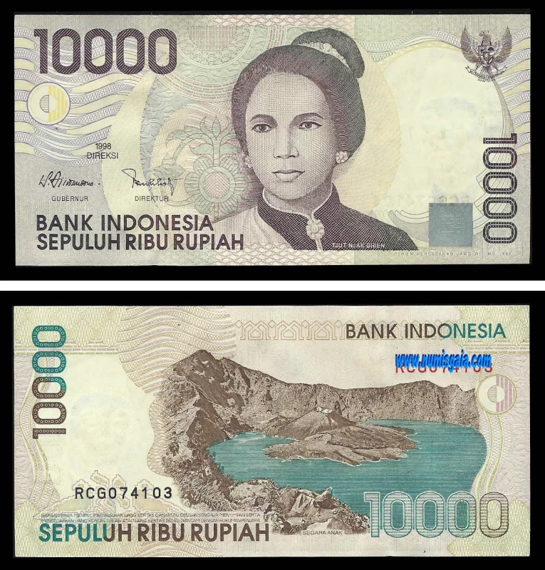 Indonésia IDN10000(1998)d - 10000 RUPIAH 1998