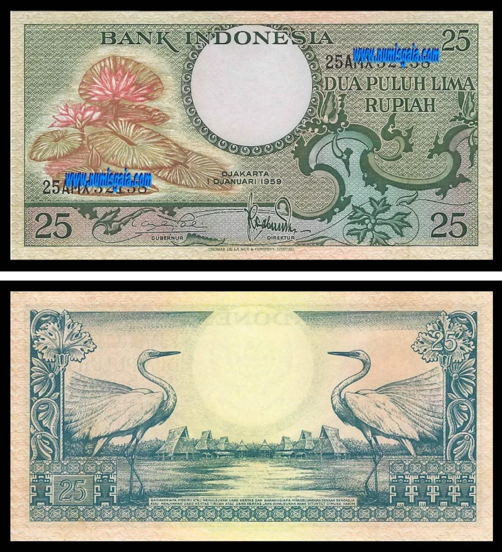 Indonésia IDN25(1959)d - 25 RUPIAH 1959