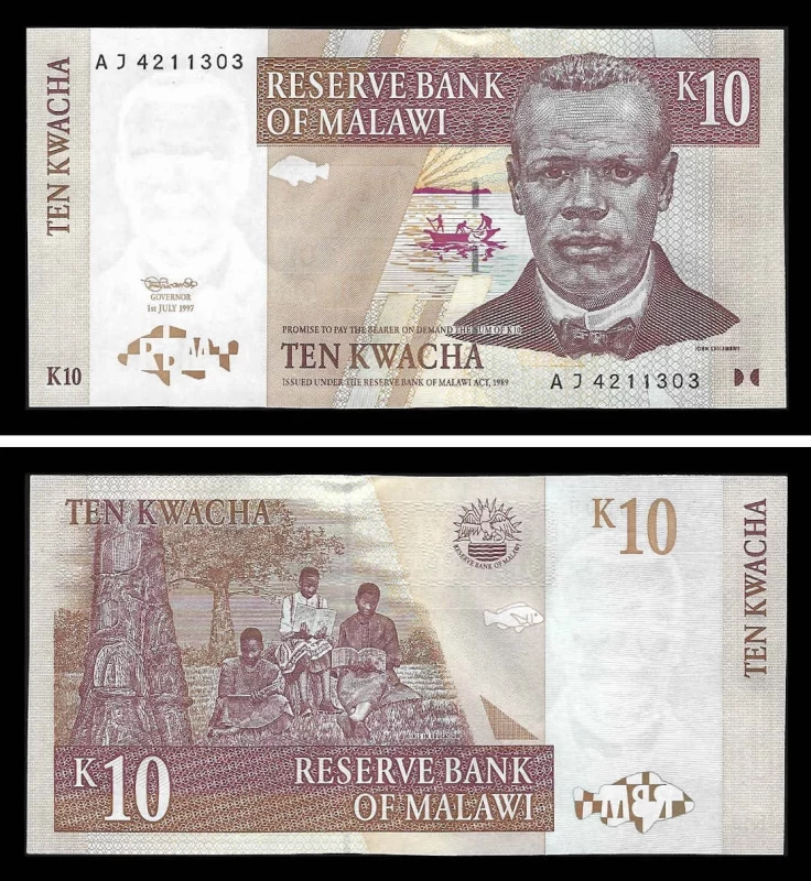Malawi MWI10(1997)d - 10 KWACHA 1997