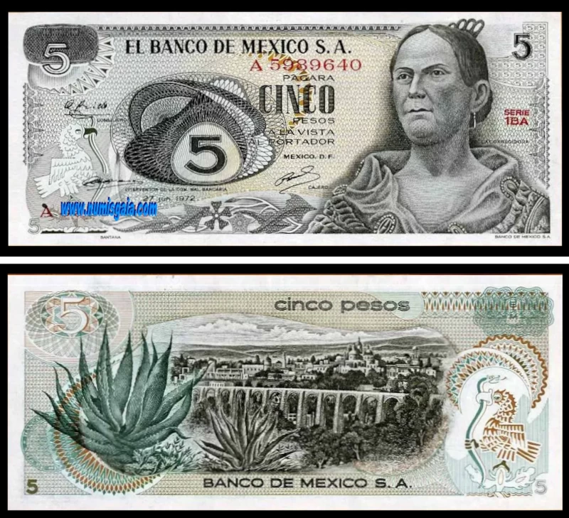 Mexico MEX5(1972)d - 5 PESOS 1972