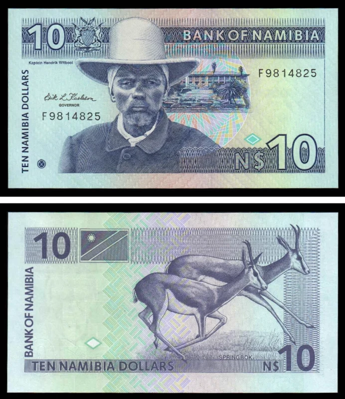 Namibia NAM10(1993ND)c - 10 DOLLARS 1993ND