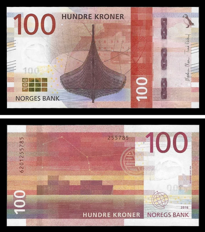 Noruega NOR100(2016)d - 100 KRONER 2016