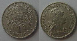 168 KM#578 Portugal - 1 Escudo 1945 (Alpaca)