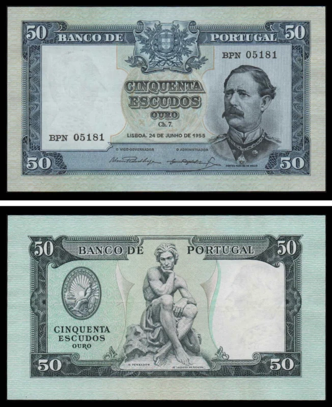 Portugal BP081-12(24-06-1955) - 50 ESCUDOS 24 Junho 1955 Fontes Pereira de Melo 