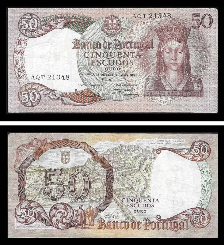 Portugal BP083-1(1964)g - 50 ESCUDOS 28 Fevereiro 1964 Rainha Santa Isabel