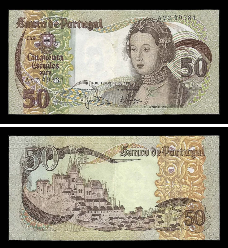 Portugal BP085-1(1980) - 50 ESCUDOS 1980 Infanta D. Maria