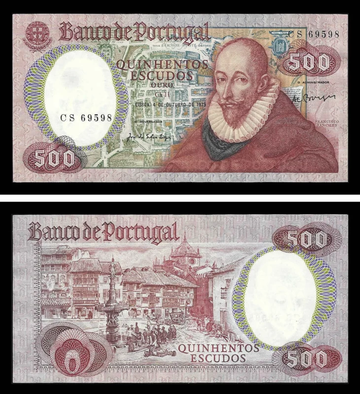 Portugal BP127-3(1979) - 500 ESCUDOS 4 Outubro 1979 Francisco Sanches