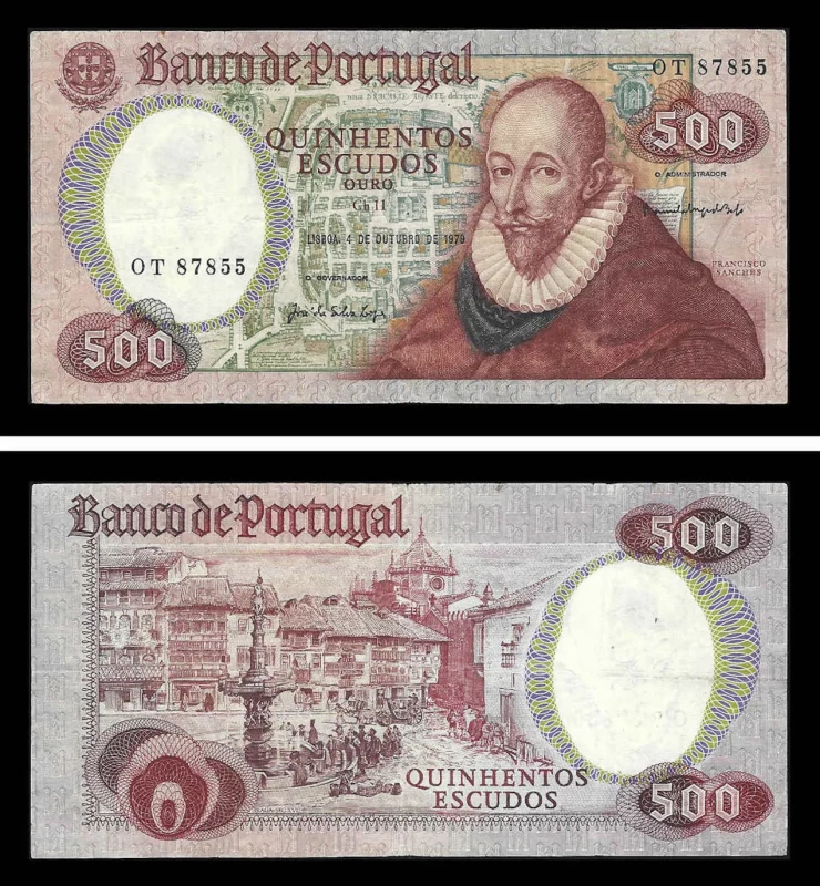 Portugal BP127-6(1979) - 500 ESCUDOS 4 Outubro 1979 Francisco Sanches