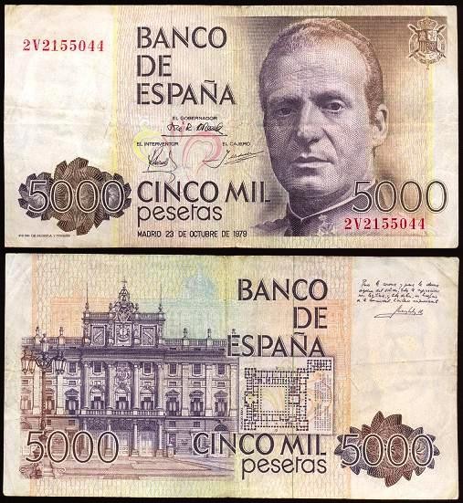 Espanha ESP5000(1979)a - 5000 PESETAS 1979