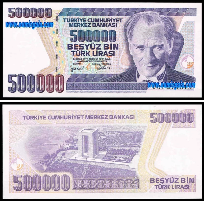 Turquia TUR500000(1970ND)g - 500000 LIRASI 1970ND
